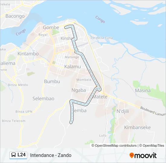 L24 Bus Line Map