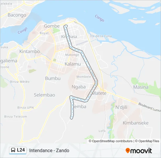 L24 Bus Line Map
