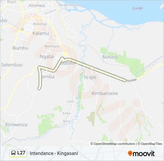 L27 Bus Line Map