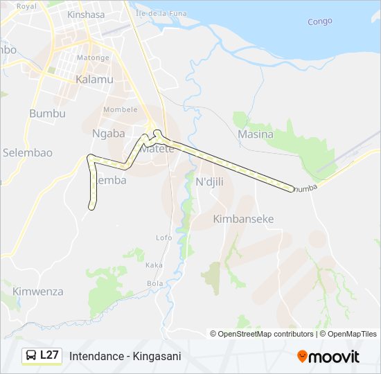 L27 Bus Line Map