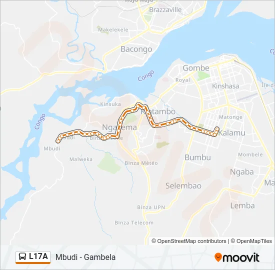 L17A Bus Line Map