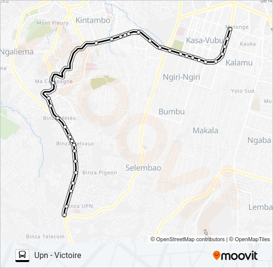 UPN - VICTOIRE Bus Line Map