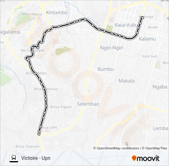 UPN - VICTOIRE Bus Line Map