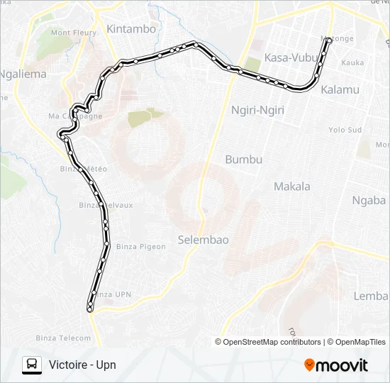 UPN - VICTOIRE Bus Line Map
