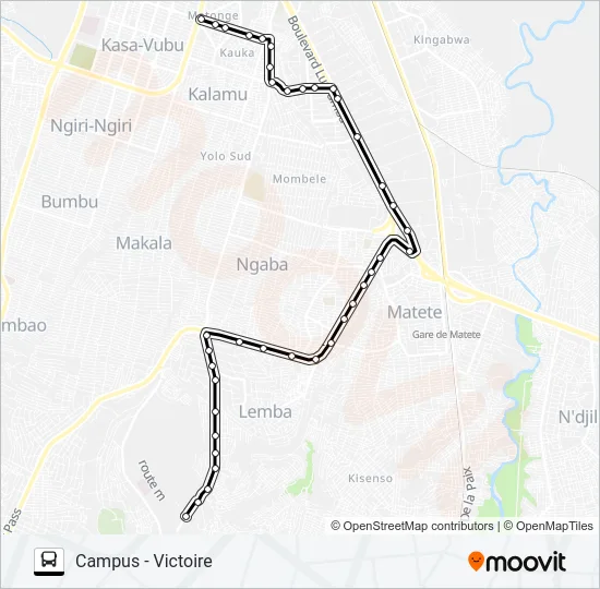 CAMPUS - VICTOIRE Bus Line Map