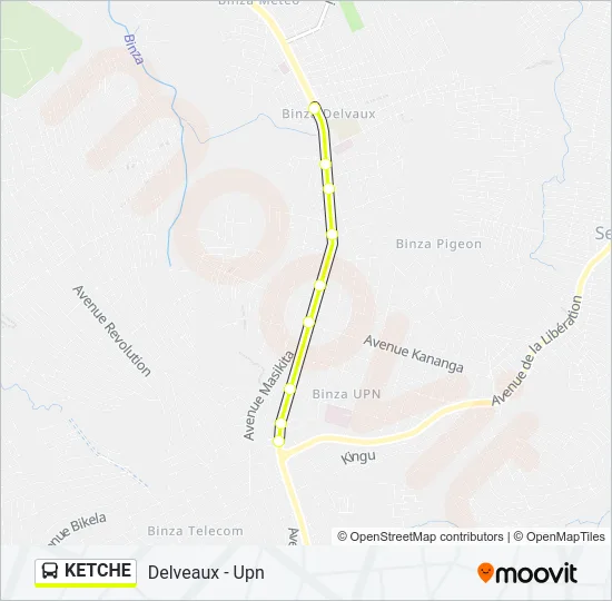 KETCHE Bus Line Map