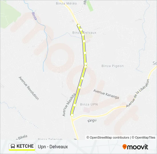 KETCHE Bus Line Map