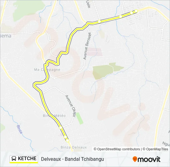 KETCHE Bus Line Map