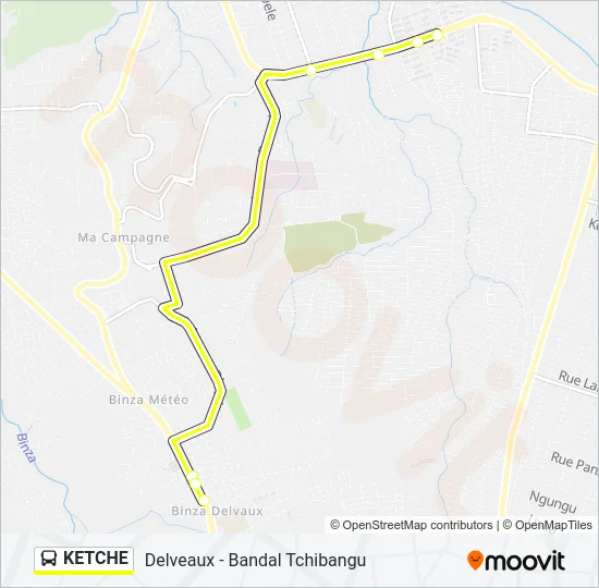 KETCHE Bus Line Map