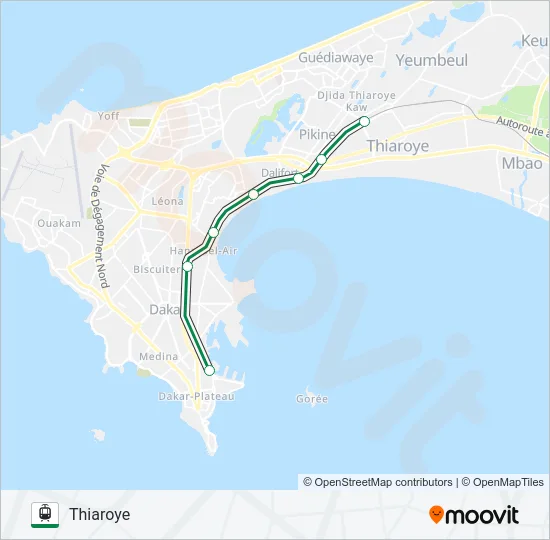 PTB 1 Light Rail Line Map