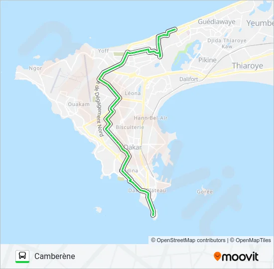 6 Bus Line Map