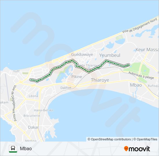 Plan de la ligne 59 de bus