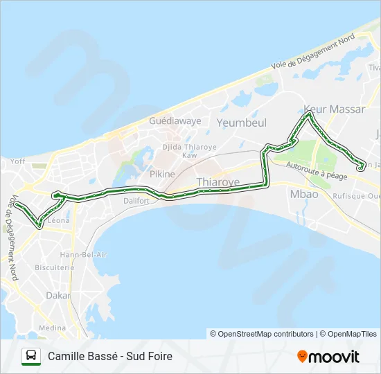 76 Bus Line Map
