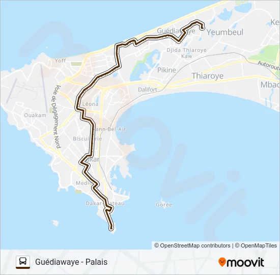 5 Bus Line Map