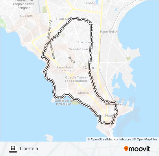 18 Bus Line Map
