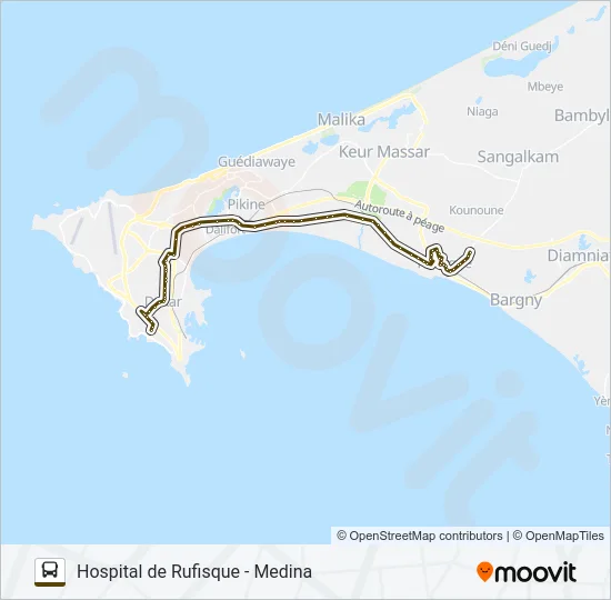 62 Bus Line Map