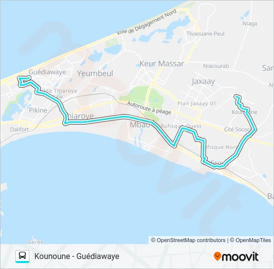 72 Bus Line Map