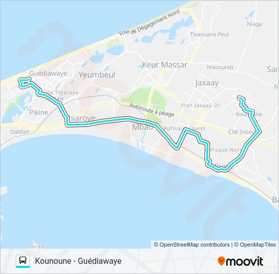 72 Bus Line Map