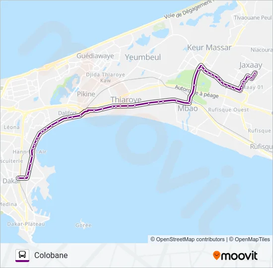 65 Bus Line Map