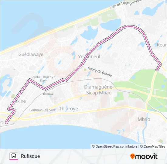 52 Bus Line Map