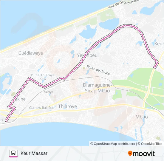 52 Bus Line Map