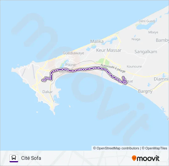 77 Bus Line Map