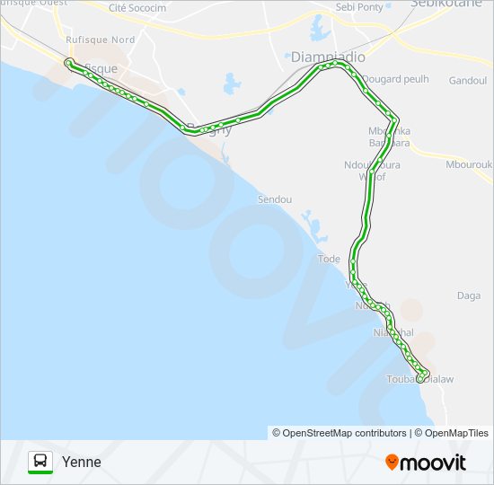 Plan de la ligne 228 de bus