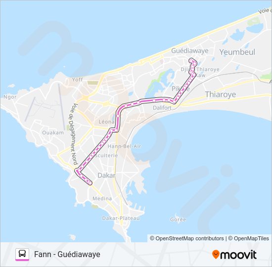 Plan de la ligne 24 de bus