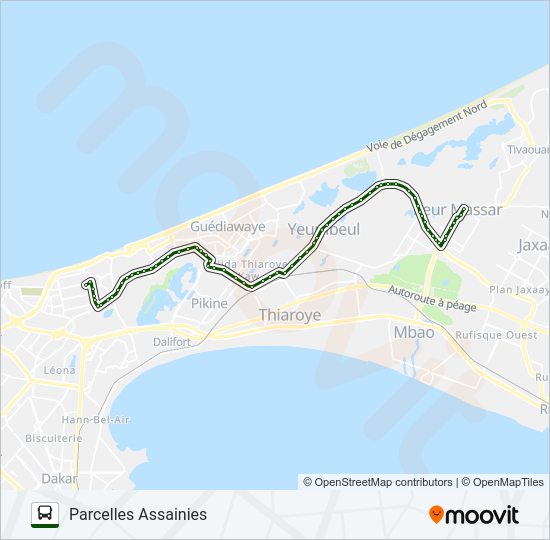 Plan de la ligne 227 de bus