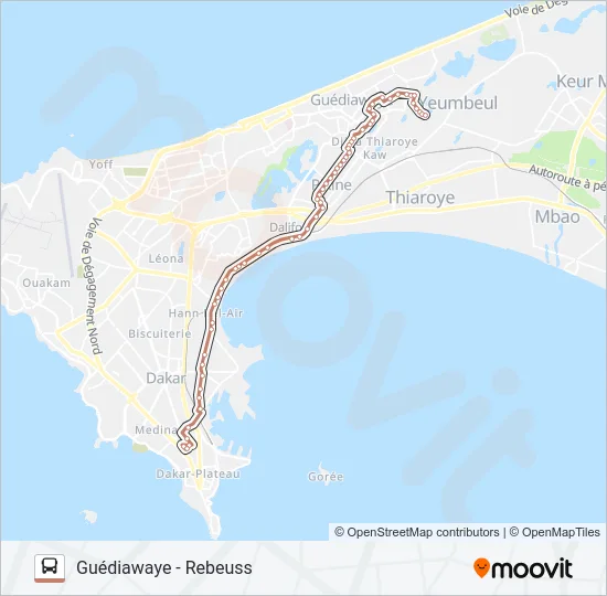 41 Bus Line Map