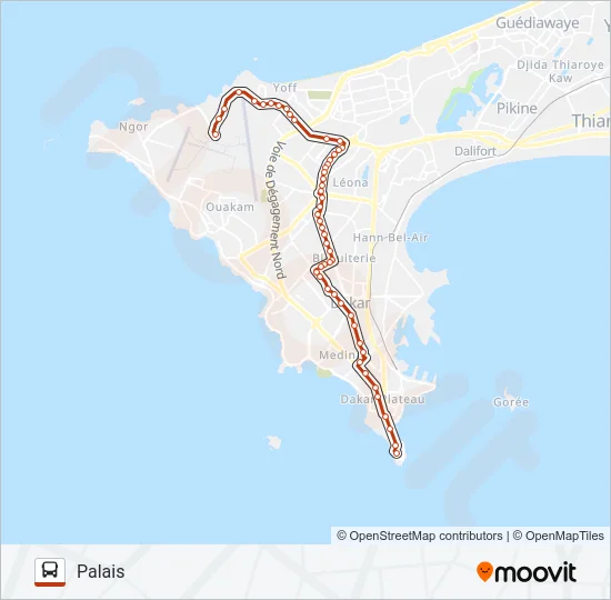 8 Bus Line Map