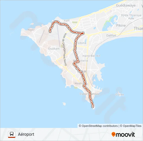 8 Bus Line Map