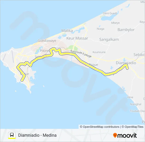 80 Bus Line Map