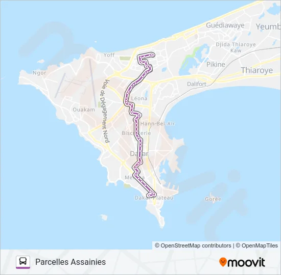 2B Bus Line Map