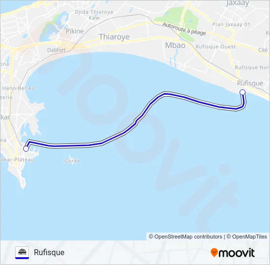 F2 Ferry Line Map