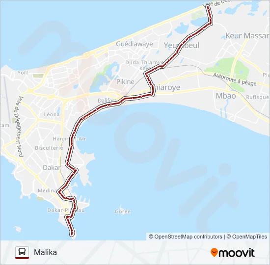 16A Bus Line Map
