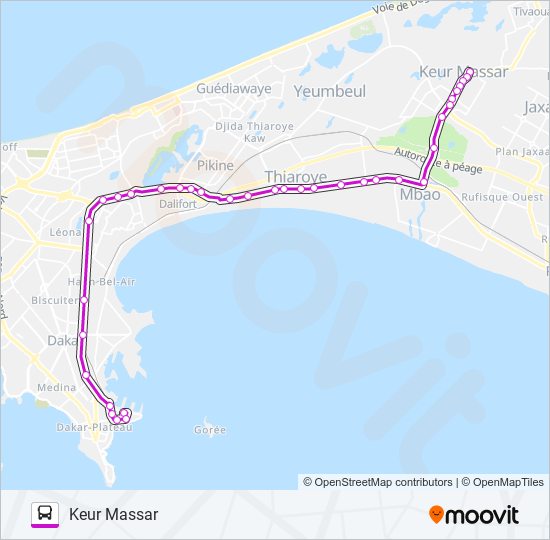 Plan de la ligne 11 de bus