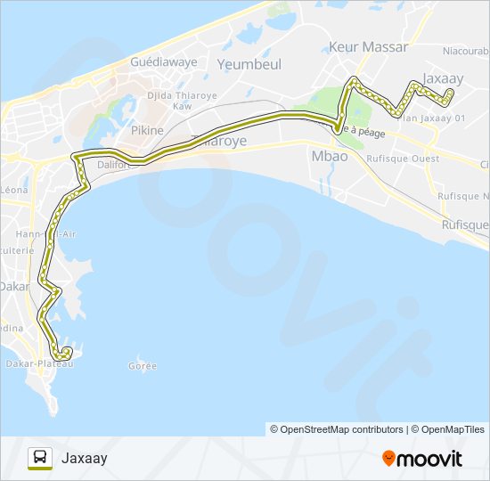 Plan de la ligne 234 de bus