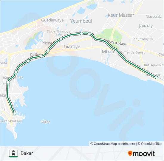 PTB 2 Light Rail Line Map