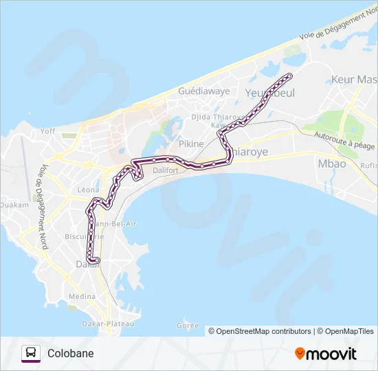 75 Bus Line Map