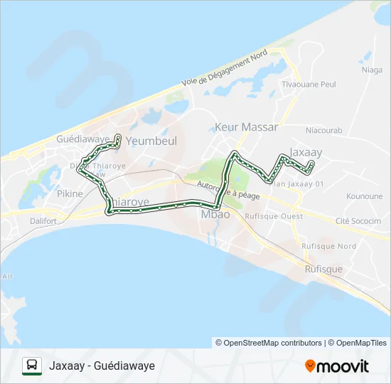 70 Bus Line Map
