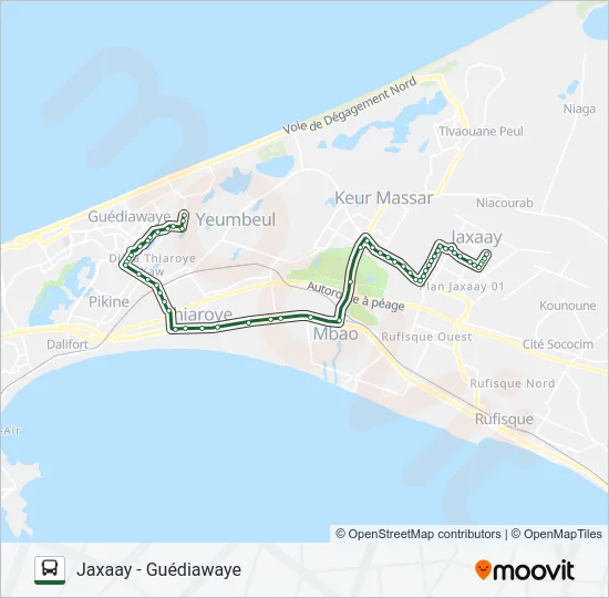 70 Bus Line Map