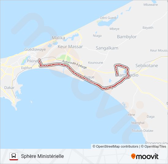 Plan de la ligne 402 de bus