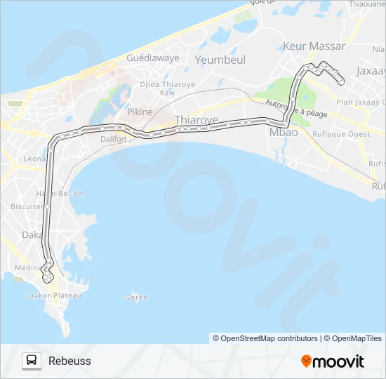56 Bus Line Map