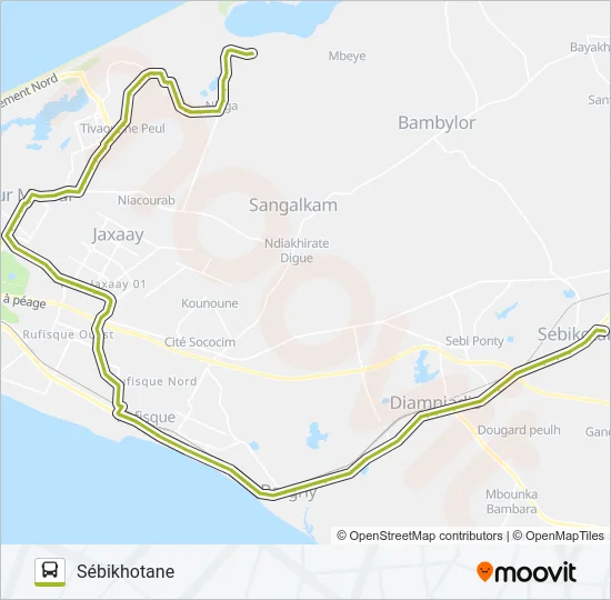 53 Bus Line Map