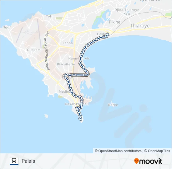233 Bus Line Map