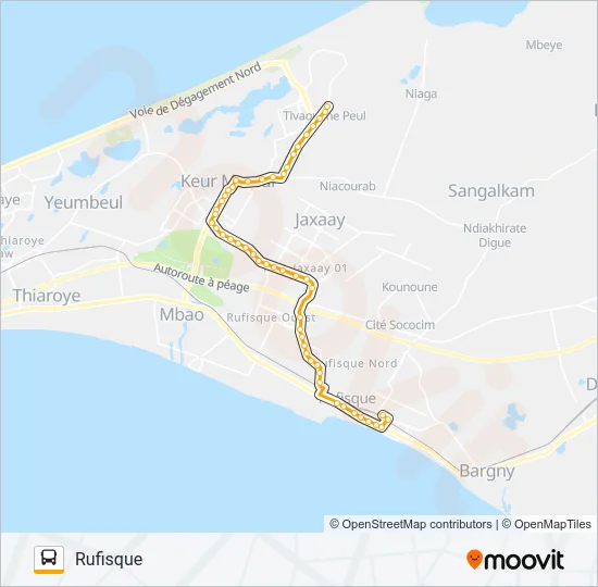 74 Bus Line Map