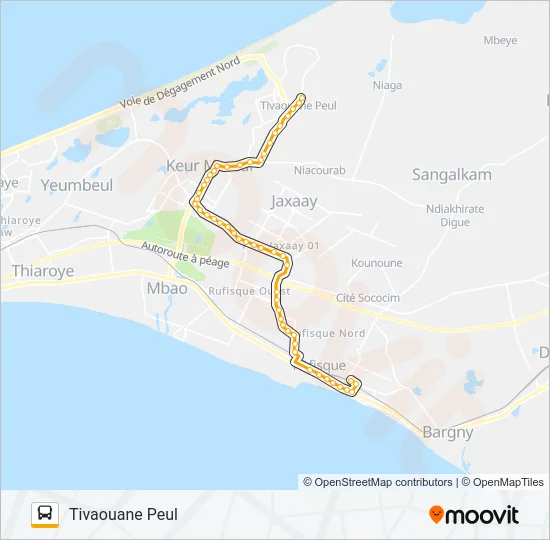 74 Bus Line Map