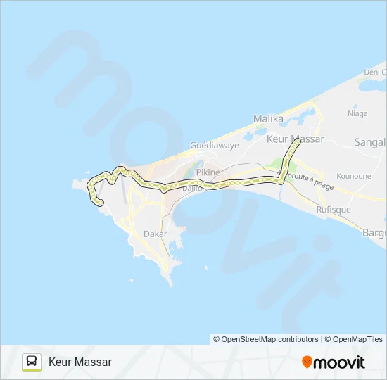 61 Bus Line Map
