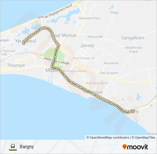 68 Bus Line Map